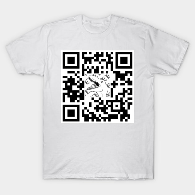 QR Code Sticker Design T-Shirt by possumtees